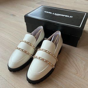 NEW Irene Flat KARL LAGERFELD PARIS Size 6 Off White